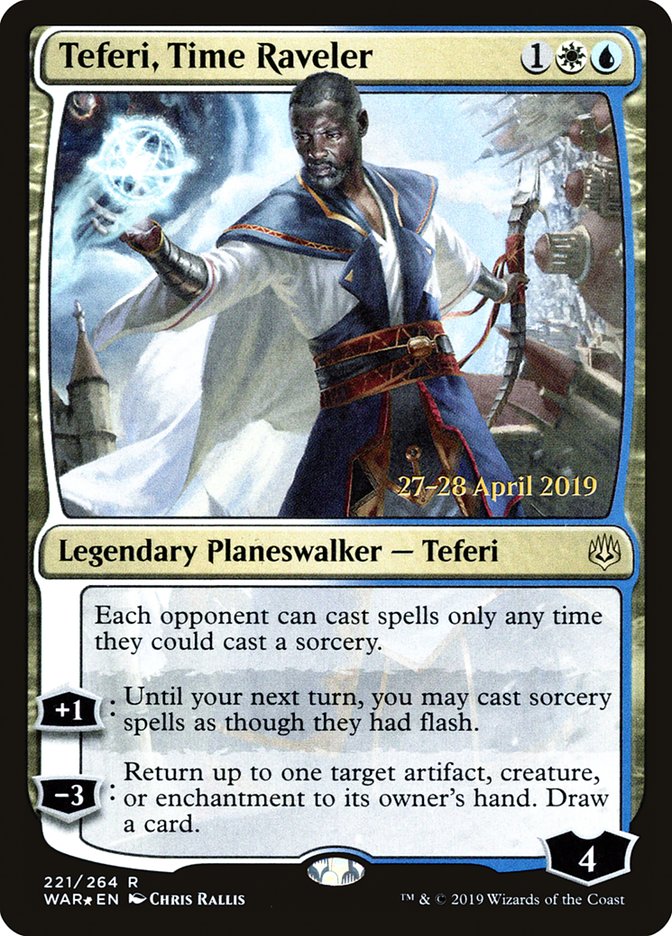 Teferi, Time Raveler [War of the Spark Prerelease Promos] | Dragon's Lair Comics and Fantasy Houston TX