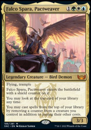 Falco Spara, Pactweaver (Promo Pack) [Streets of New Capenna Promos] | Dragon's Lair Comics and Fantasy Houston TX