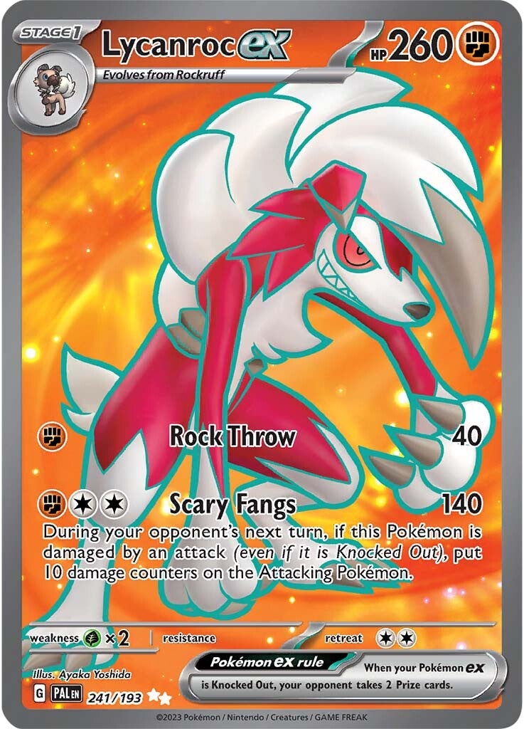 Lycanroc ex (241/193) [Scarlet & Violet: Paldea Evolved] | Dragon's Lair Comics and Fantasy Houston TX