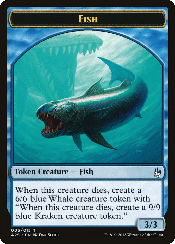 Fish Token [Masters 25 Tokens] | Dragon's Lair Comics and Fantasy Houston TX