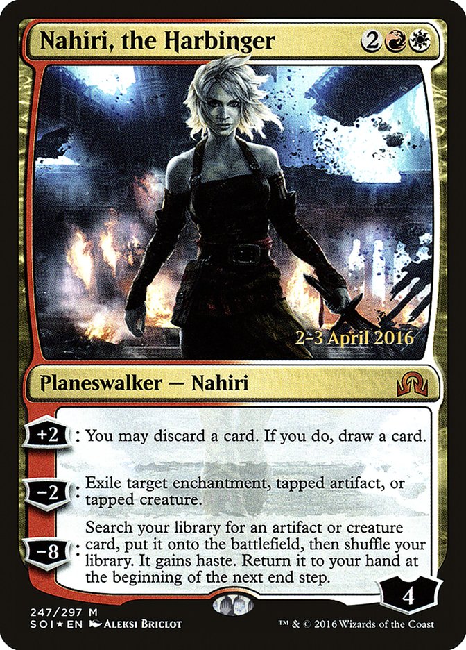 Nahiri, the Harbinger [Shadows over Innistrad Prerelease Promos] | Dragon's Lair Comics and Fantasy Houston TX