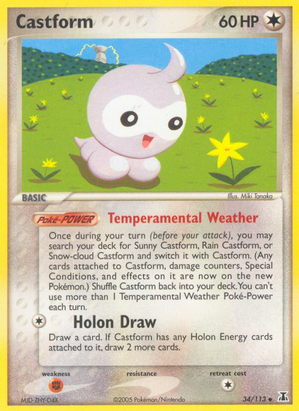 Castform (34/113) [EX: Delta Species] | Dragon's Lair Comics and Fantasy Houston TX