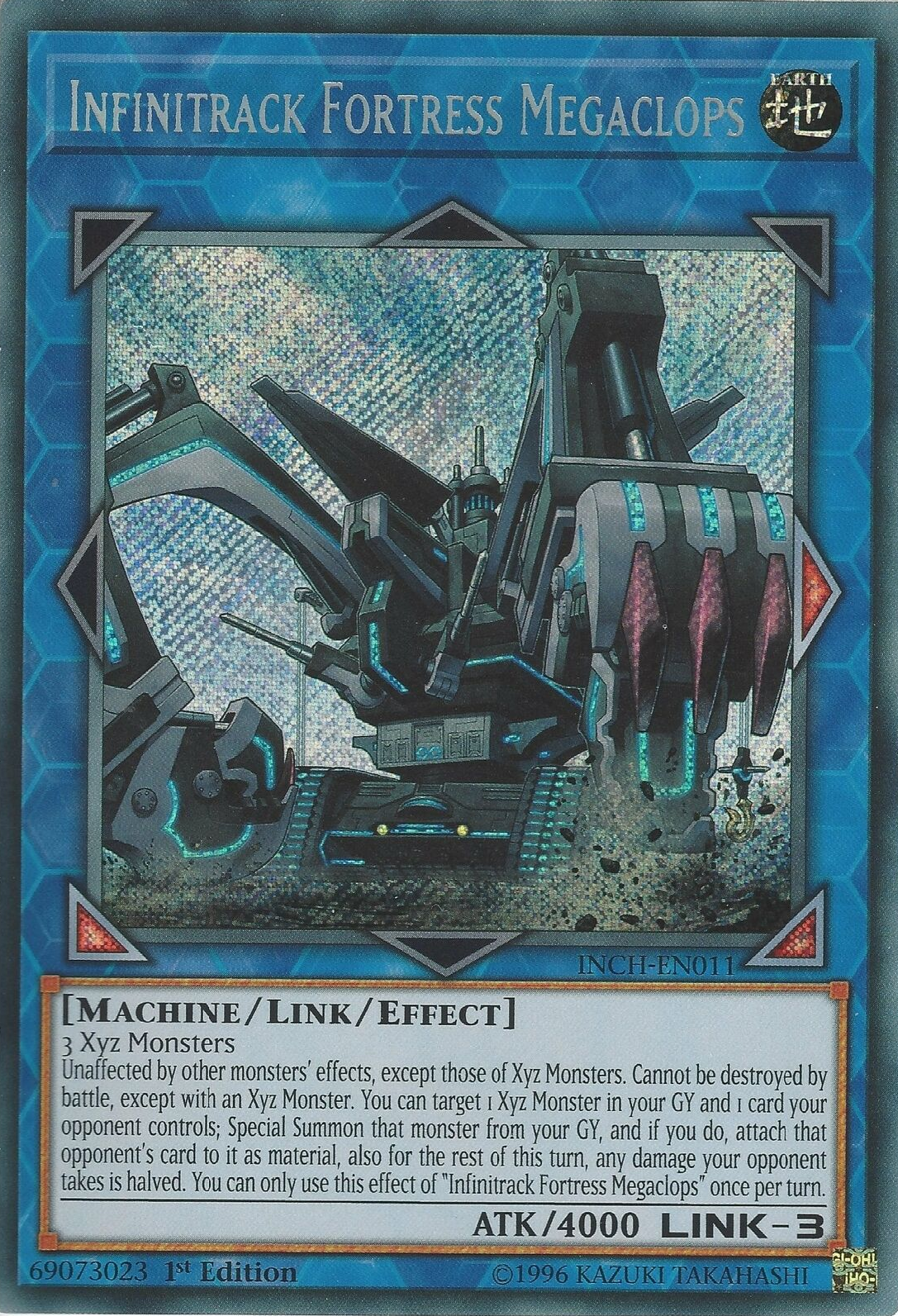 Infinitrack Fortress Megaclops [INCH-EN011] Secret Rare | Dragon's Lair Comics and Fantasy Houston TX