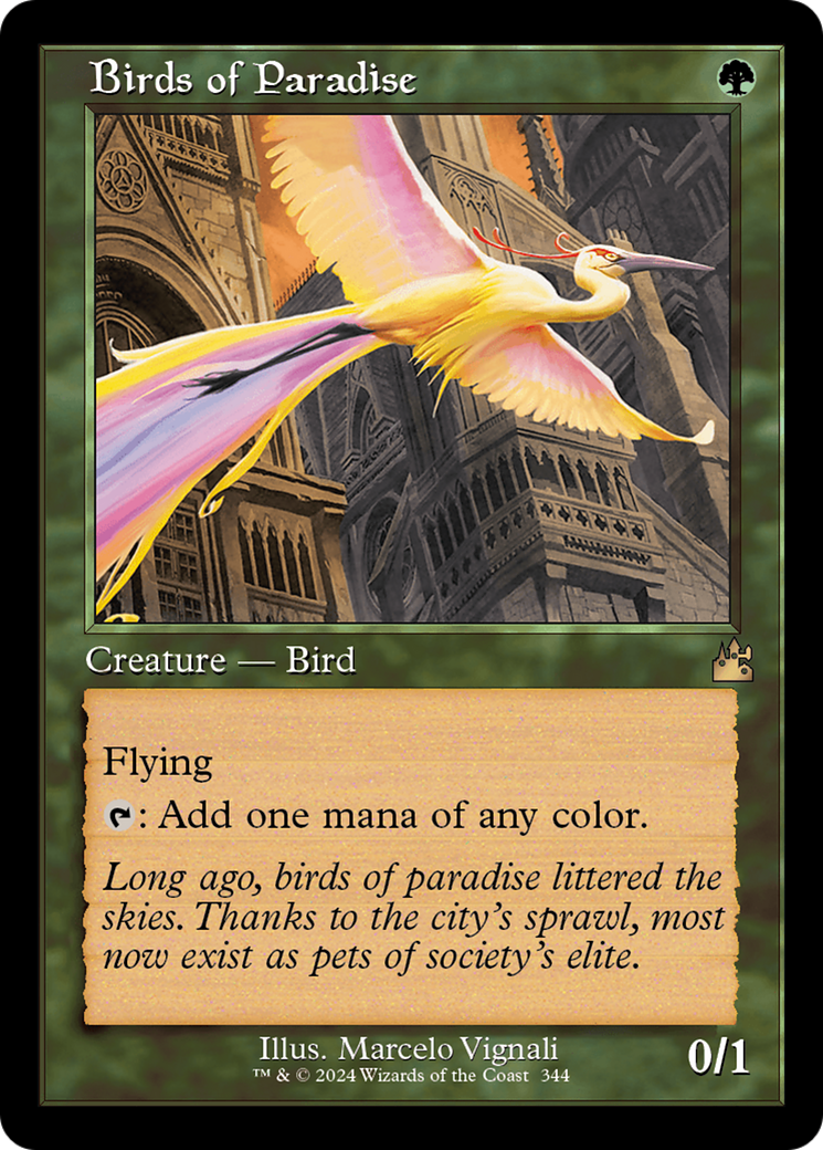 Birds of Paradise (Retro) [Ravnica Remastered] | Dragon's Lair Comics and Fantasy Houston TX