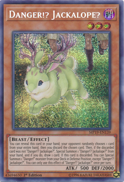 Danger!? Jackalope? [MP19-EN139] Prismatic Secret Rare | Dragon's Lair Comics and Fantasy Houston TX