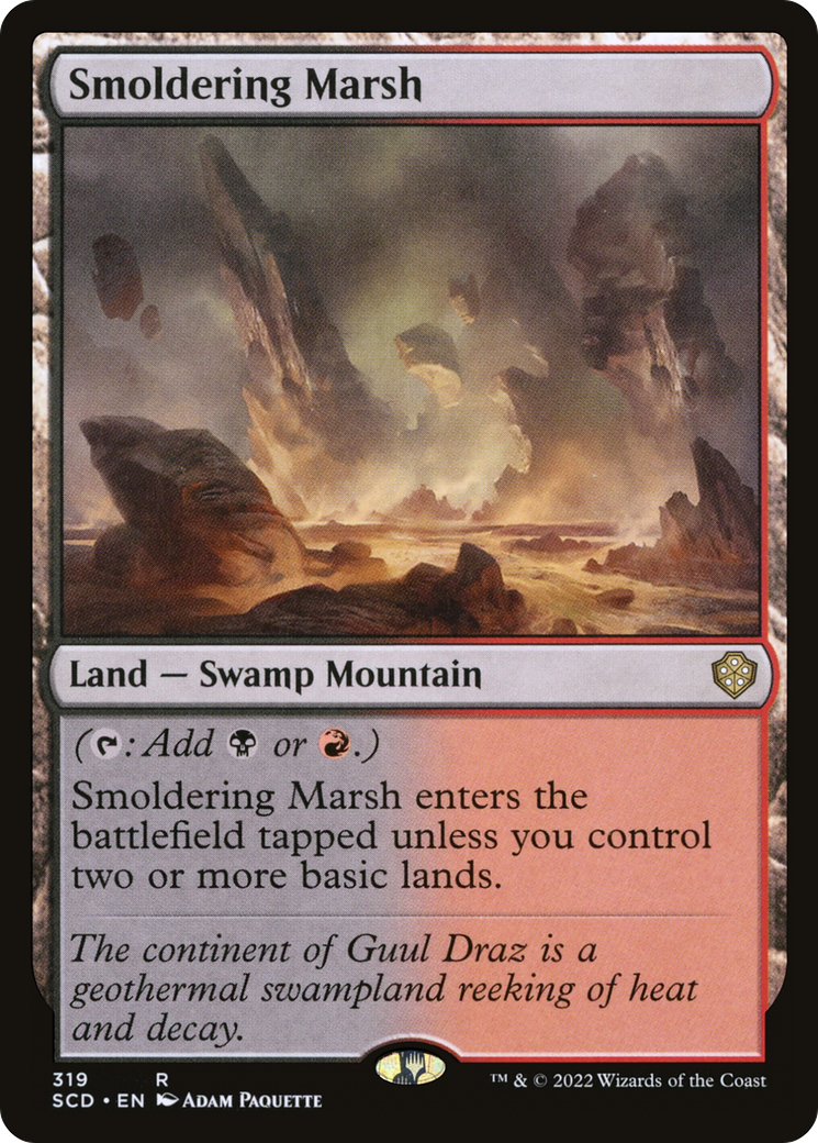 Smoldering Marsh [Starter Commander Decks] | Dragon's Lair Comics and Fantasy Houston TX