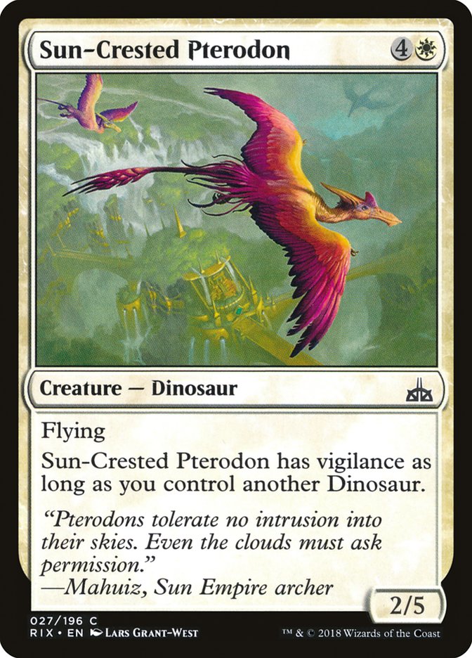 Sun-Crested Pterodon [Rivals of Ixalan] | Dragon's Lair Comics and Fantasy Houston TX