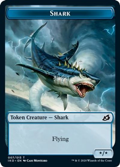 Pegasus // Shark Double-Sided Token [Challenger Decks 2021 Tokens] | Dragon's Lair Comics and Fantasy Houston TX