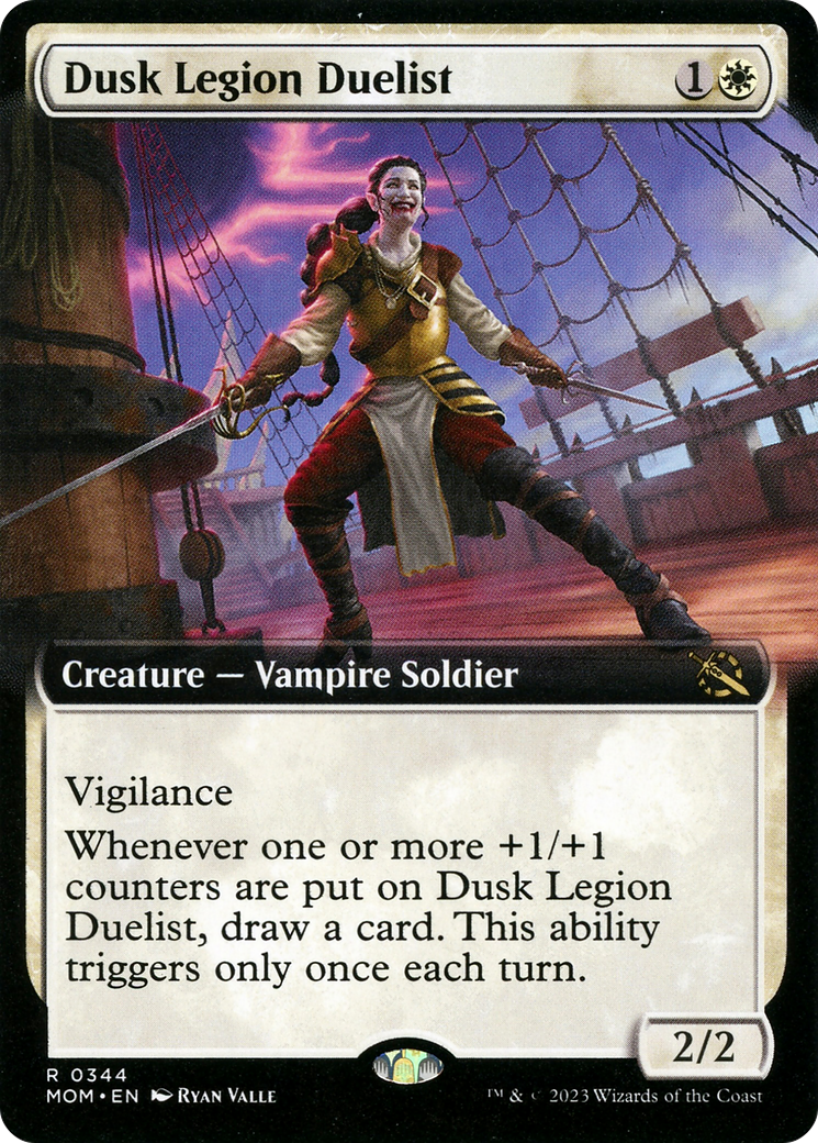 Dusk Legion Duelist (Extended Art) [March of the Machine] | Dragon's Lair Comics and Fantasy Houston TX