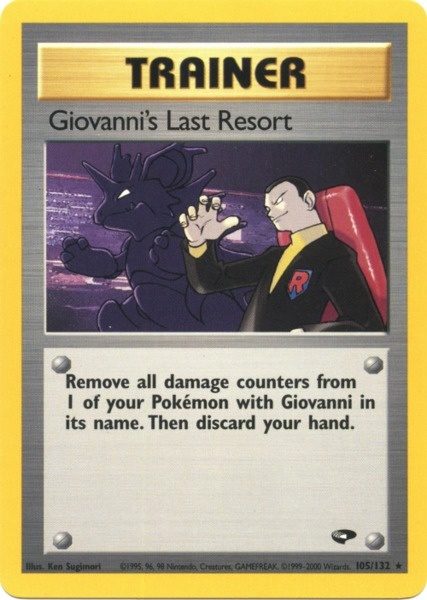 Giovanni's Last Resort (105/132) [Gym Challenge Unlimited] | Dragon's Lair Comics and Fantasy Houston TX