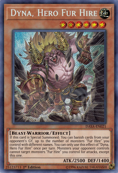 Dyna, Hero Fur Hire [DASA-EN021] Secret Rare | Dragon's Lair Comics and Fantasy Houston TX