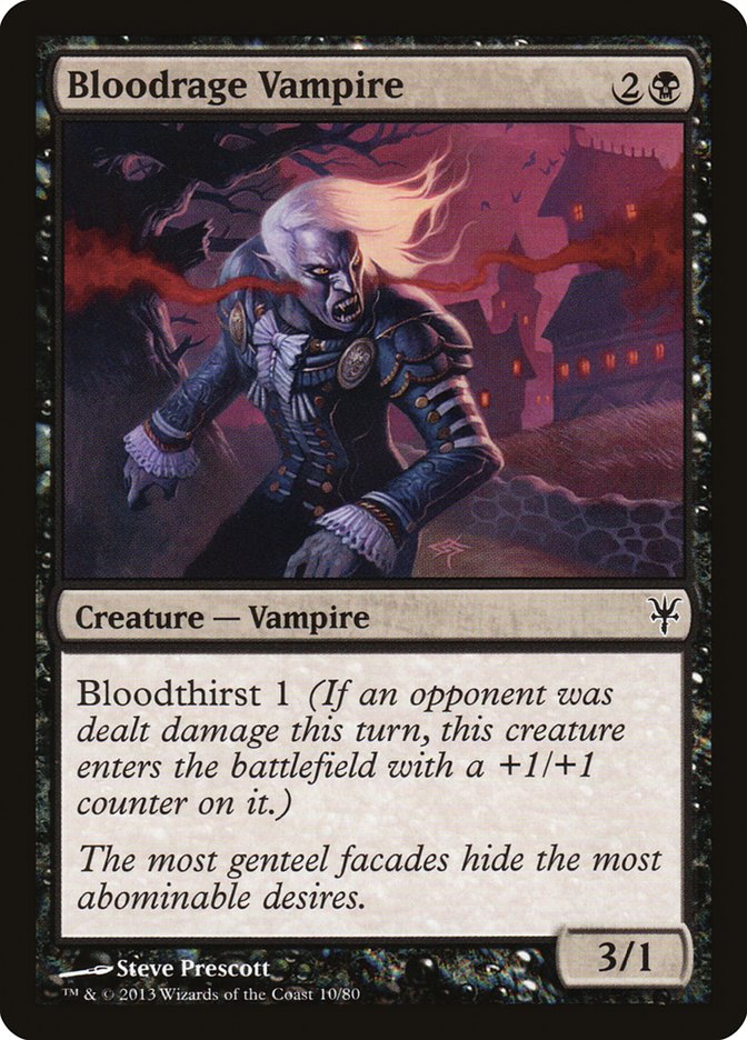 Bloodrage Vampire [Duel Decks: Sorin vs. Tibalt] | Dragon's Lair Comics and Fantasy Houston TX