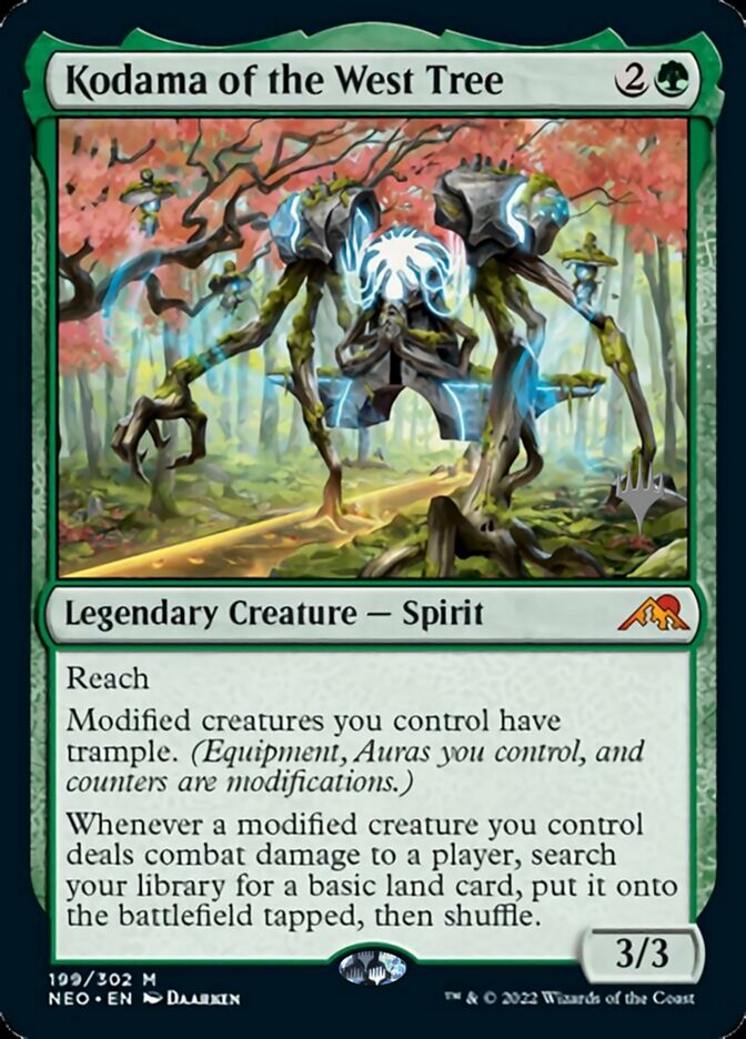 Kodama of the West Tree (Promo Pack) [Kamigawa: Neon Dynasty Promos] | Dragon's Lair Comics and Fantasy Houston TX