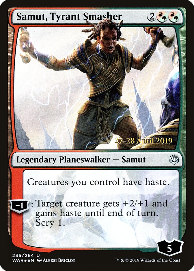 Samut, Tyrant Smasher [War of the Spark Prerelease Promos] | Dragon's Lair Comics and Fantasy Houston TX