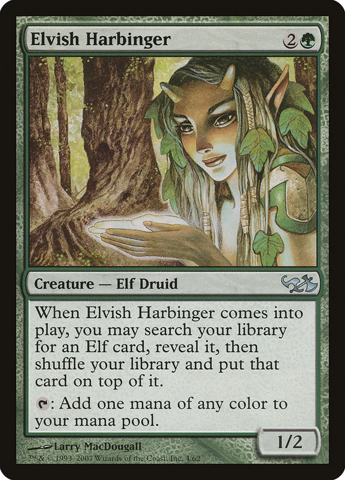 Elvish Harbinger [Duel Decks: Elves vs. Goblins] | Dragon's Lair Comics and Fantasy Houston TX