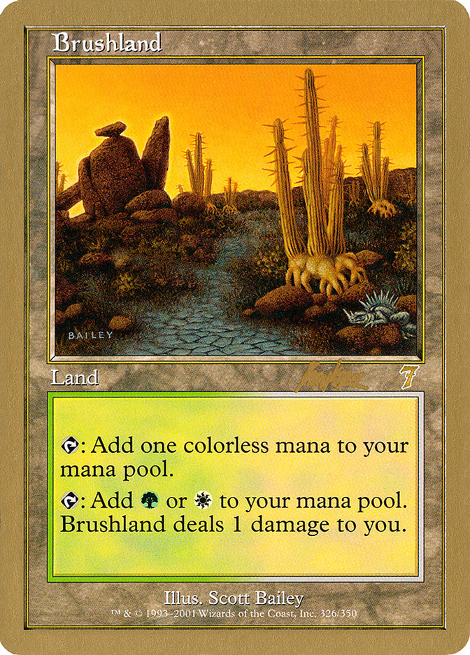 Brushland (Brian Kibler) [World Championship Decks 2002] | Dragon's Lair Comics and Fantasy Houston TX