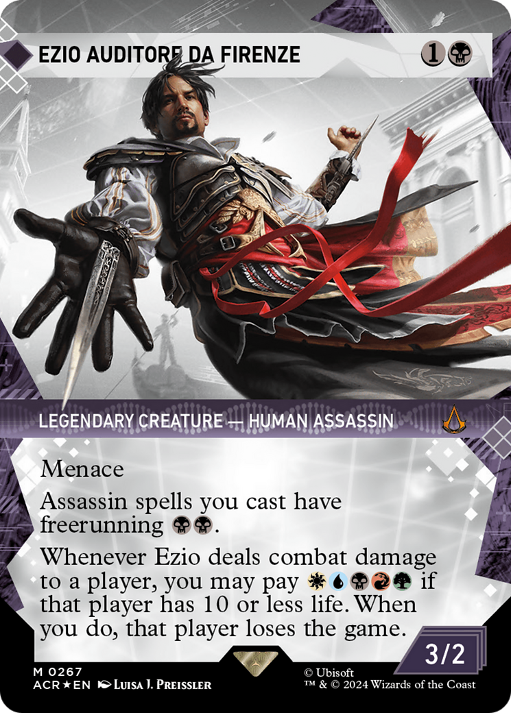 Ezio Auditore da Firenze (Showcase) (Textured Foil) [Assassin's Creed] | Dragon's Lair Comics and Fantasy Houston TX