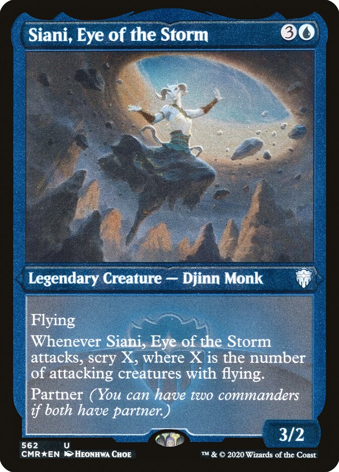 Siani, Eye of the Storm (Etched) [Commander Legends] | Dragon's Lair Comics and Fantasy Houston TX