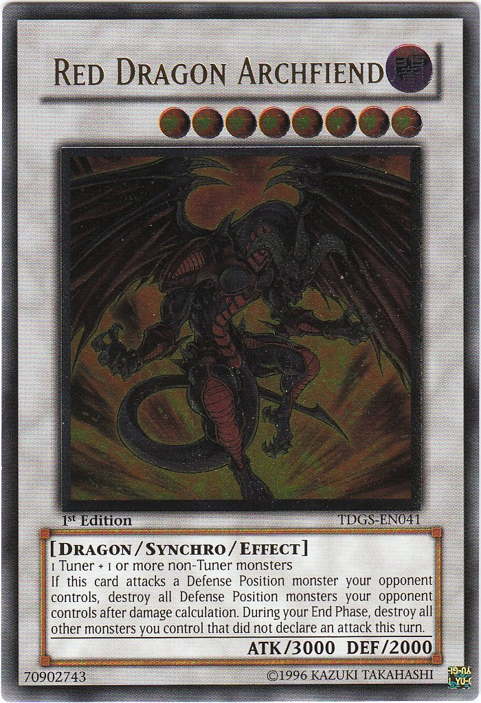 Red Dragon Archfiend [TDGS-EN041] Ultimate Rare | Dragon's Lair Comics and Fantasy Houston TX