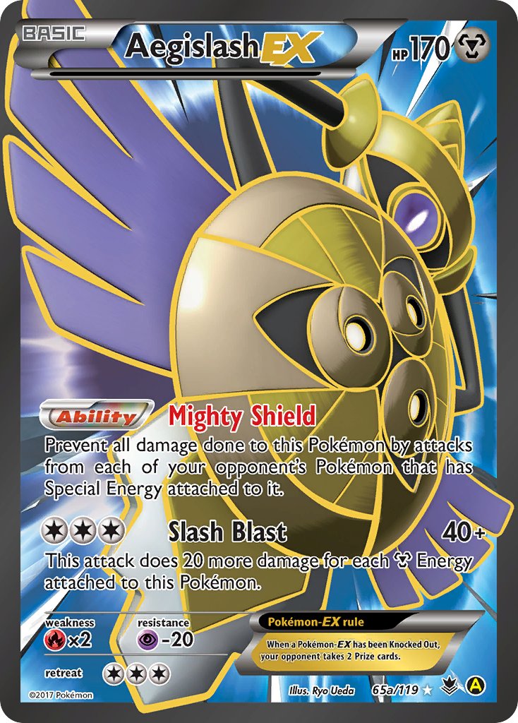 Aegislash EX (65a/119) [Alternate Art Promos] | Dragon's Lair Comics and Fantasy Houston TX