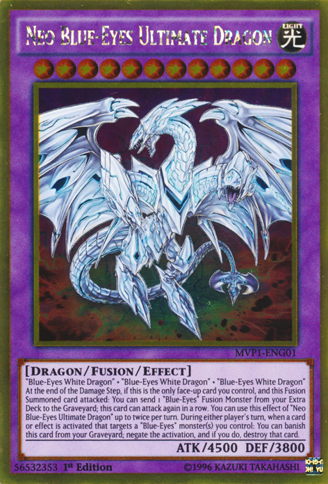 Neo Blue-Eyes Ultimate Dragon [MVP1-ENG01] Gold Rare | Dragon's Lair Comics and Fantasy Houston TX