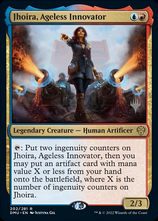 Jhoira, Ageless Innovator (Promo Pack) [Dominaria United Promos] | Dragon's Lair Comics and Fantasy Houston TX