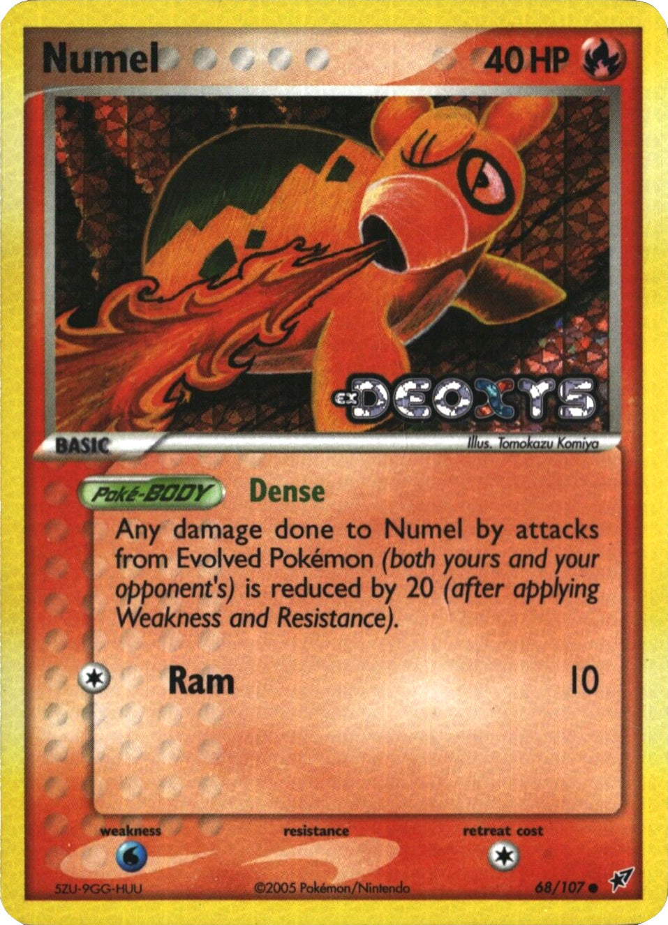 Numel (68/107) (Stamped) [EX: Deoxys] | Dragon's Lair Comics and Fantasy Houston TX