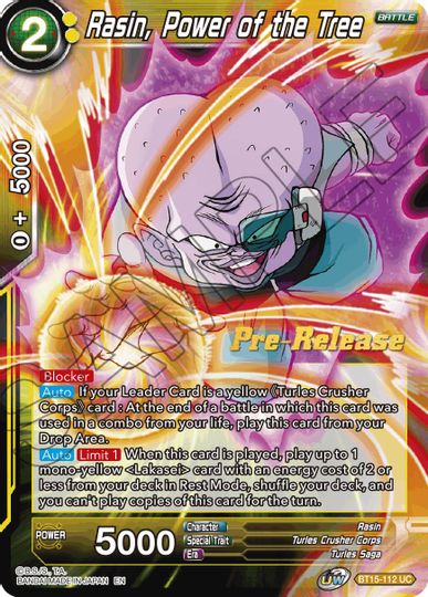 Rasin, Power of the Tree (BT15-112) [Saiyan Showdown Prerelease Promos] | Dragon's Lair Comics and Fantasy Houston TX