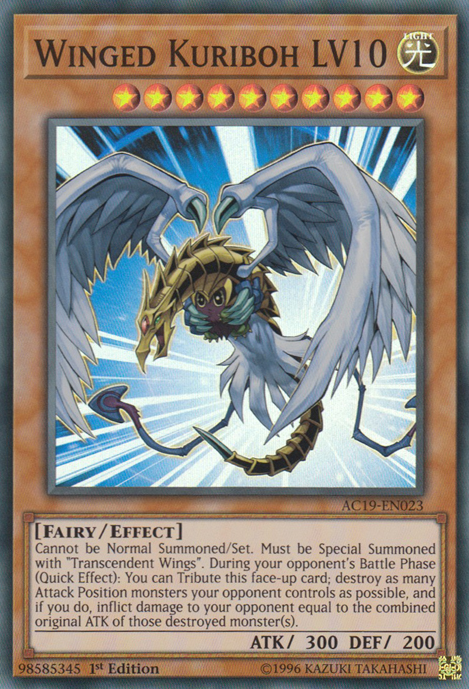 Winged Kuriboh LV10 [AC19-EN023] Super Rare | Dragon's Lair Comics and Fantasy Houston TX