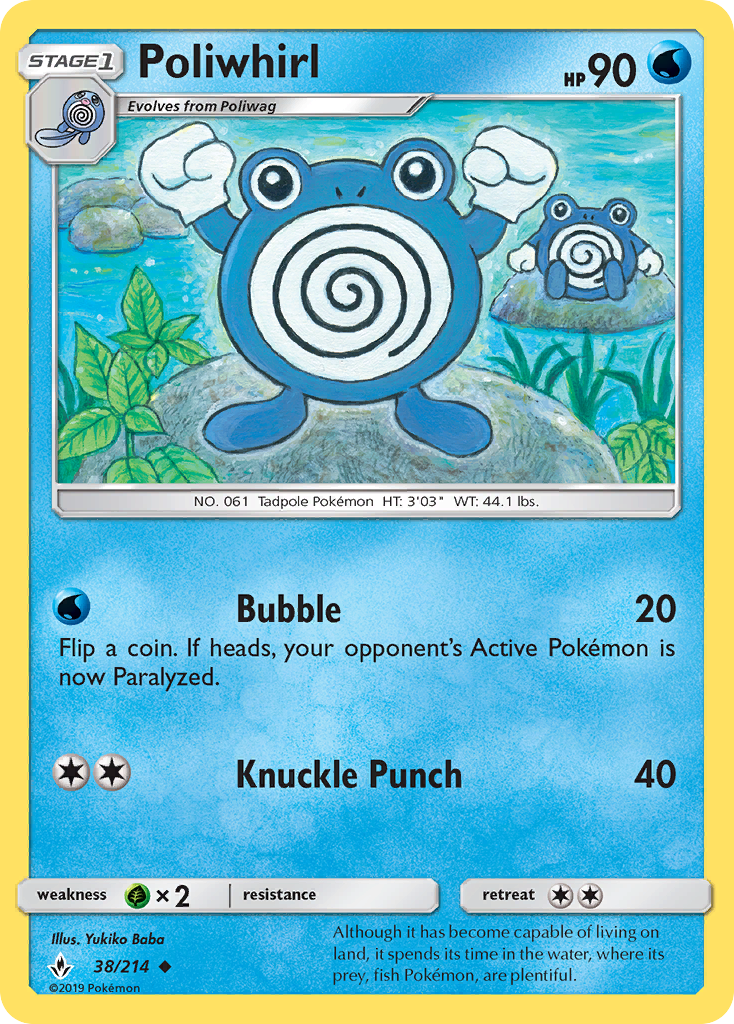 Poliwhirl (38/214) [Sun & Moon: Unbroken Bonds] | Dragon's Lair Comics and Fantasy Houston TX