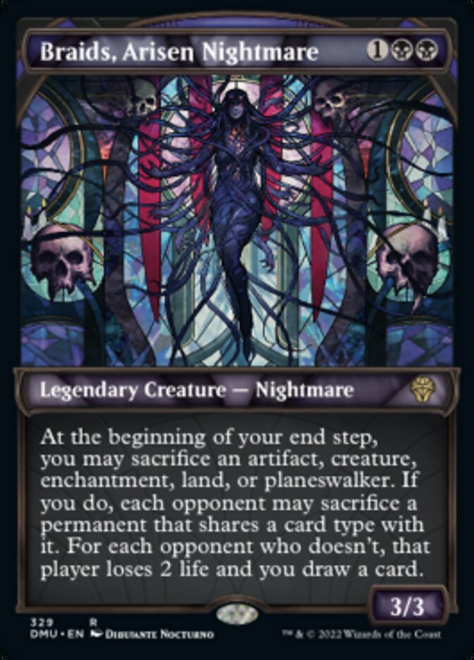 Braids, Arisen Nightmare (Showcase Textured) [Dominaria United] | Dragon's Lair Comics and Fantasy Houston TX