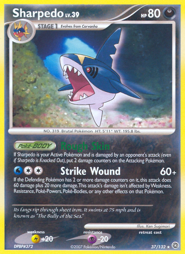 Sharpedo (37/132) [Diamond & Pearl: Secret Wonders] | Dragon's Lair Comics and Fantasy Houston TX