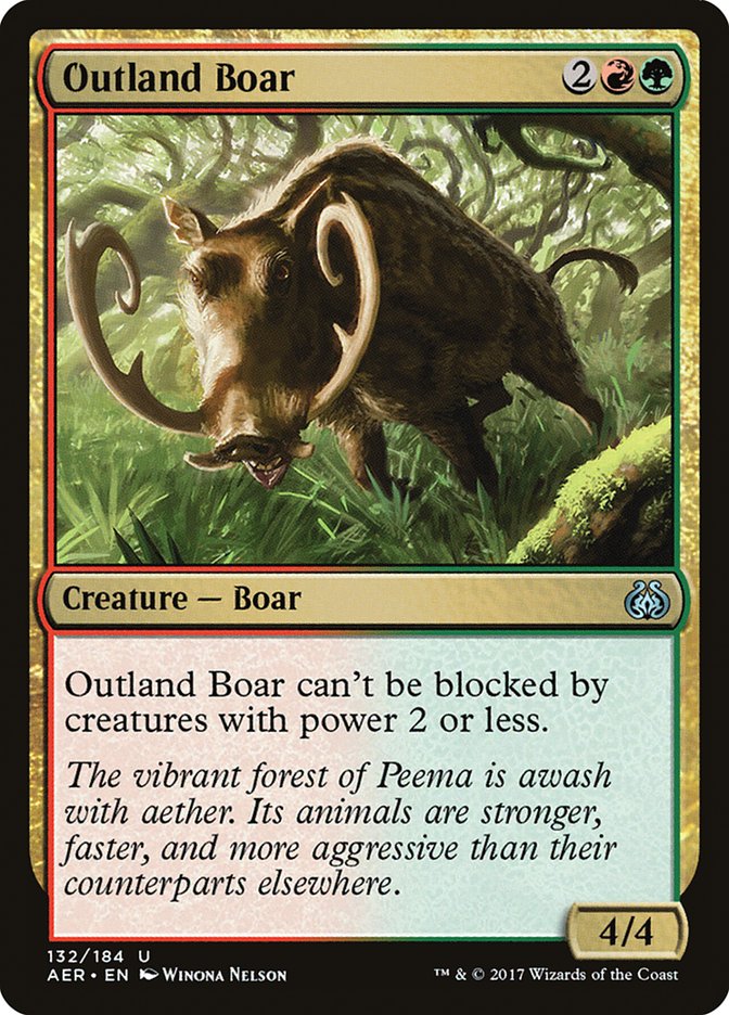 Outland Boar [Aether Revolt] | Dragon's Lair Comics and Fantasy Houston TX