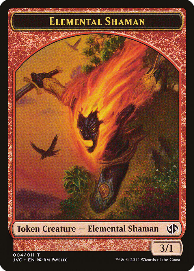 Elemental Shaman Token (Jace vs. Chandra) [Duel Decks Anthology Tokens] | Dragon's Lair Comics and Fantasy Houston TX