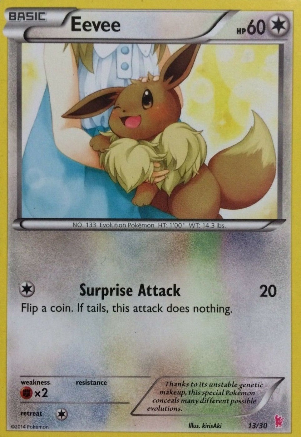 Eevee (13/30) [XY: Trainer Kit - Sylveon] | Dragon's Lair Comics and Fantasy Houston TX