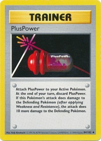 PlusPower (84/102) [Base Set Shadowless Unlimited] | Dragon's Lair Comics and Fantasy Houston TX