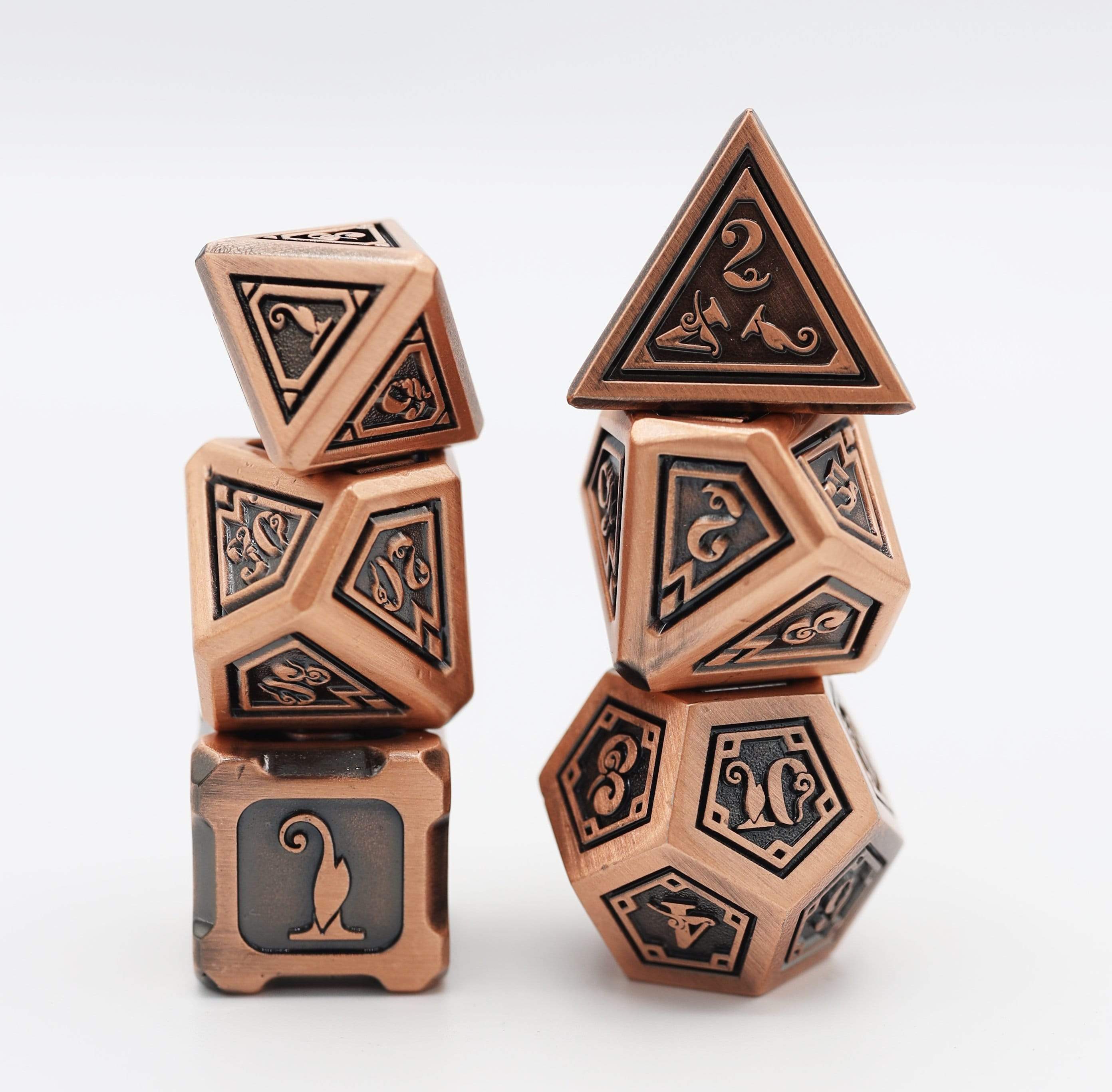 Foam Brain Alchemist Metals Copper RPG Dice Set | Dragon's Lair Comics and Fantasy Houston TX