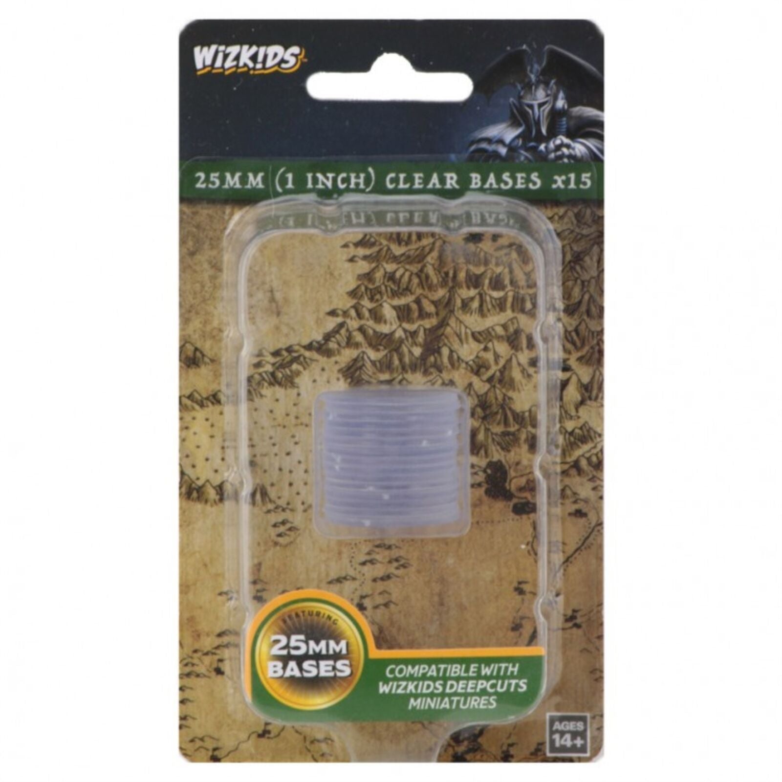 WizKids Deep Cuts Unpainted Miniatures: 25mm Round Base (15) Clear | Dragon's Lair Comics and Fantasy Houston TX