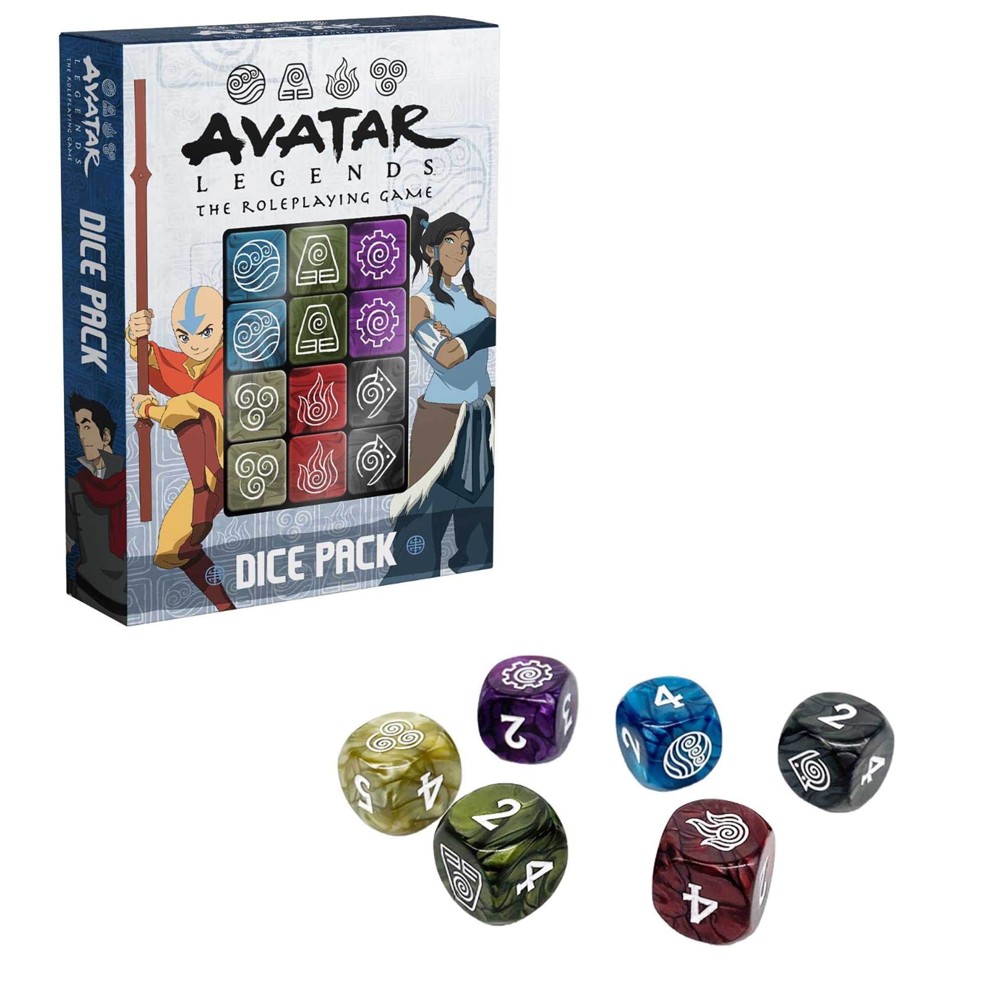 Avatar legends the roleplaying game: Dice Pack | Dragon's Lair Comics and Fantasy Houston TX