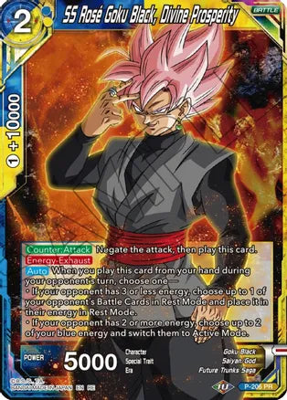 SS Rose Goku Black, Divine Prosperity (P-206) [Mythic Booster] | Dragon's Lair Comics and Fantasy Houston TX