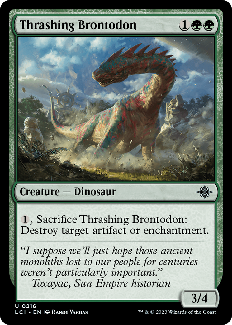 Thrashing Brontodon [The Lost Caverns of Ixalan] | Dragon's Lair Comics and Fantasy Houston TX