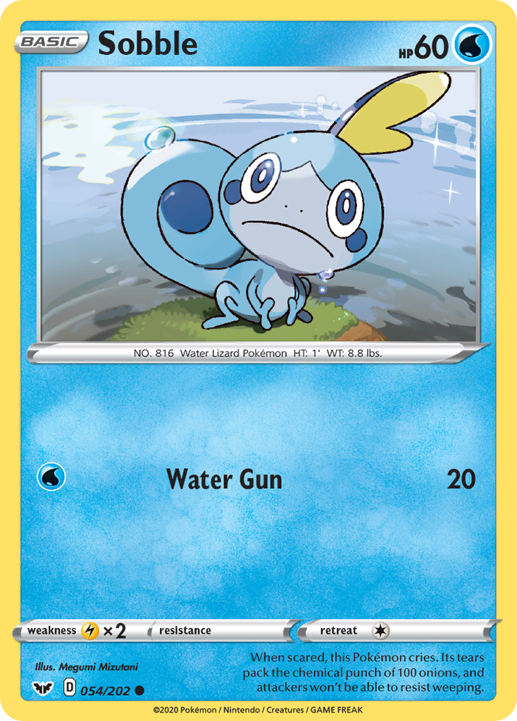 Sobble (054/202) [Sword & Shield: Base Set] | Dragon's Lair Comics and Fantasy Houston TX