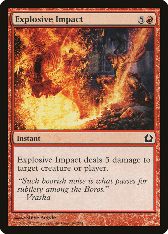 Explosive Impact [Return to Ravnica] | Dragon's Lair Comics and Fantasy Houston TX