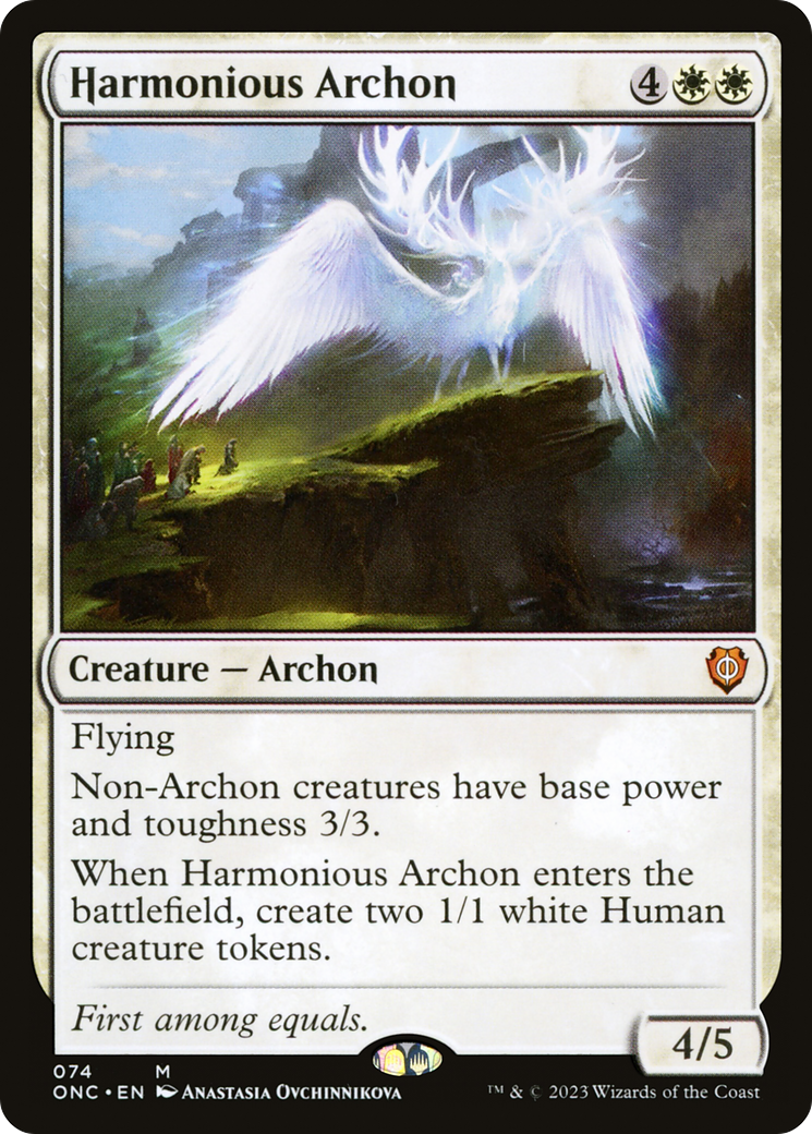 Harmonious Archon [Phyrexia: All Will Be One Commander] | Dragon's Lair Comics and Fantasy Houston TX