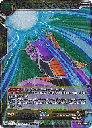 Ginyu, The Reliable Captain (Foil) (P-019) [Promotion Cards] | Dragon's Lair Comics and Fantasy Houston TX