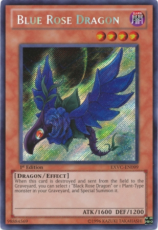 Blue Rose Dragon [EXVC-EN099] Secret Rare | Dragon's Lair Comics and Fantasy Houston TX