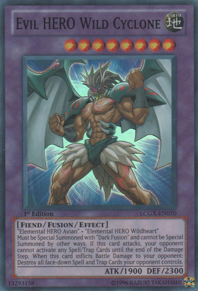 Evil HERO Wild Cyclone [LCGX-EN070] Super Rare | Dragon's Lair Comics and Fantasy Houston TX