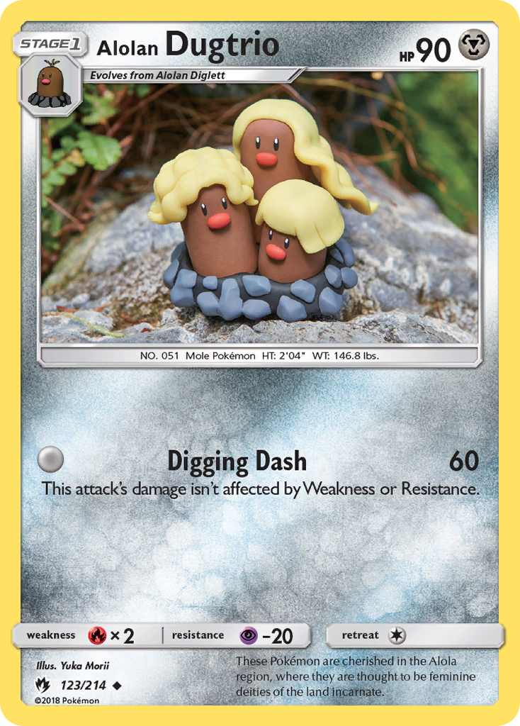 Alolan Dugtrio (123/214) [Sun & Moon: Lost Thunder] | Dragon's Lair Comics and Fantasy Houston TX