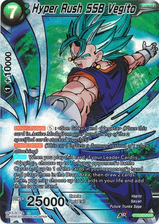 Hyper Rush SSB Vegito (SPR) (BT3-063) [Cross Worlds] | Dragon's Lair Comics and Fantasy Houston TX