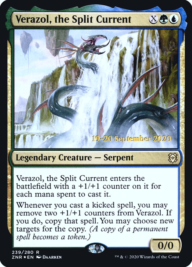 Verazol, the Split Current [Zendikar Rising Prerelease Promos] | Dragon's Lair Comics and Fantasy Houston TX